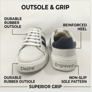 Dezire Fancy Men's Premium Leather Casual Sneakers