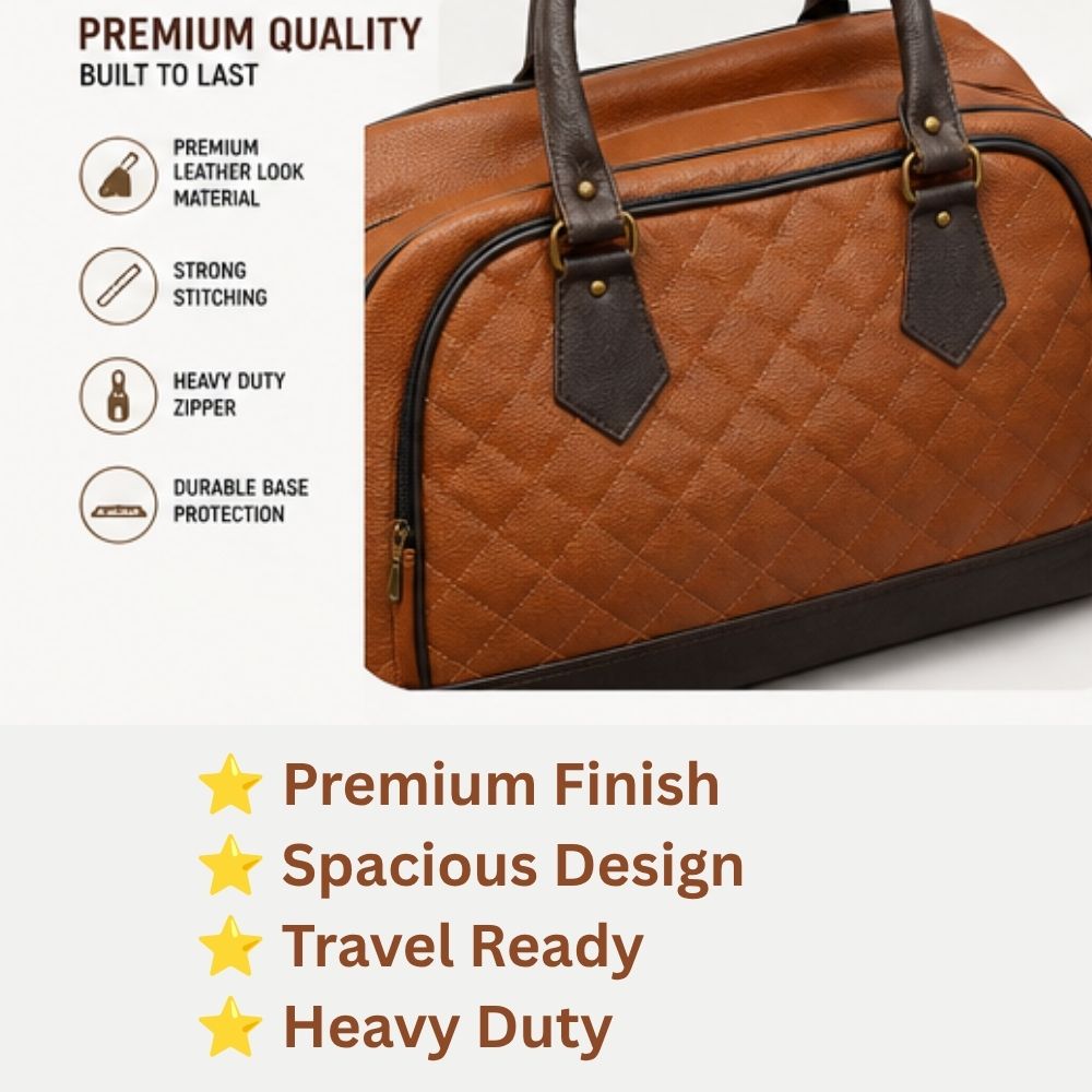 Dezire Fancy Heritage Quilted Travel Duffle Bag - Image 3