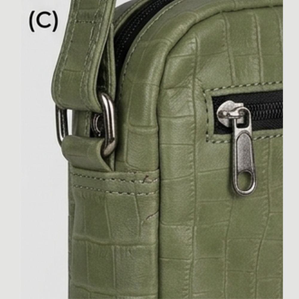 Dezire Fancy Urban Stripe Sling Bag | Compact Crossbody Travel Pouch - Image 3