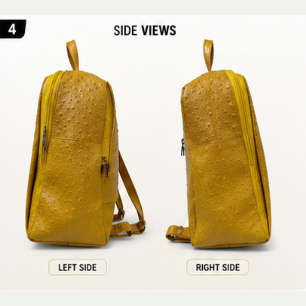 Dezire Fancy Women's Premium Ostrich Texture Backpack - Image 5