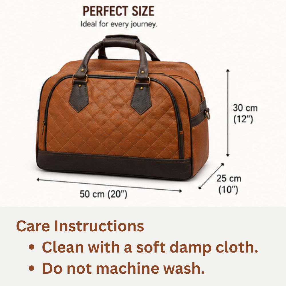 Dezire Fancy Heritage Quilted Travel Duffle Bag - Image 4