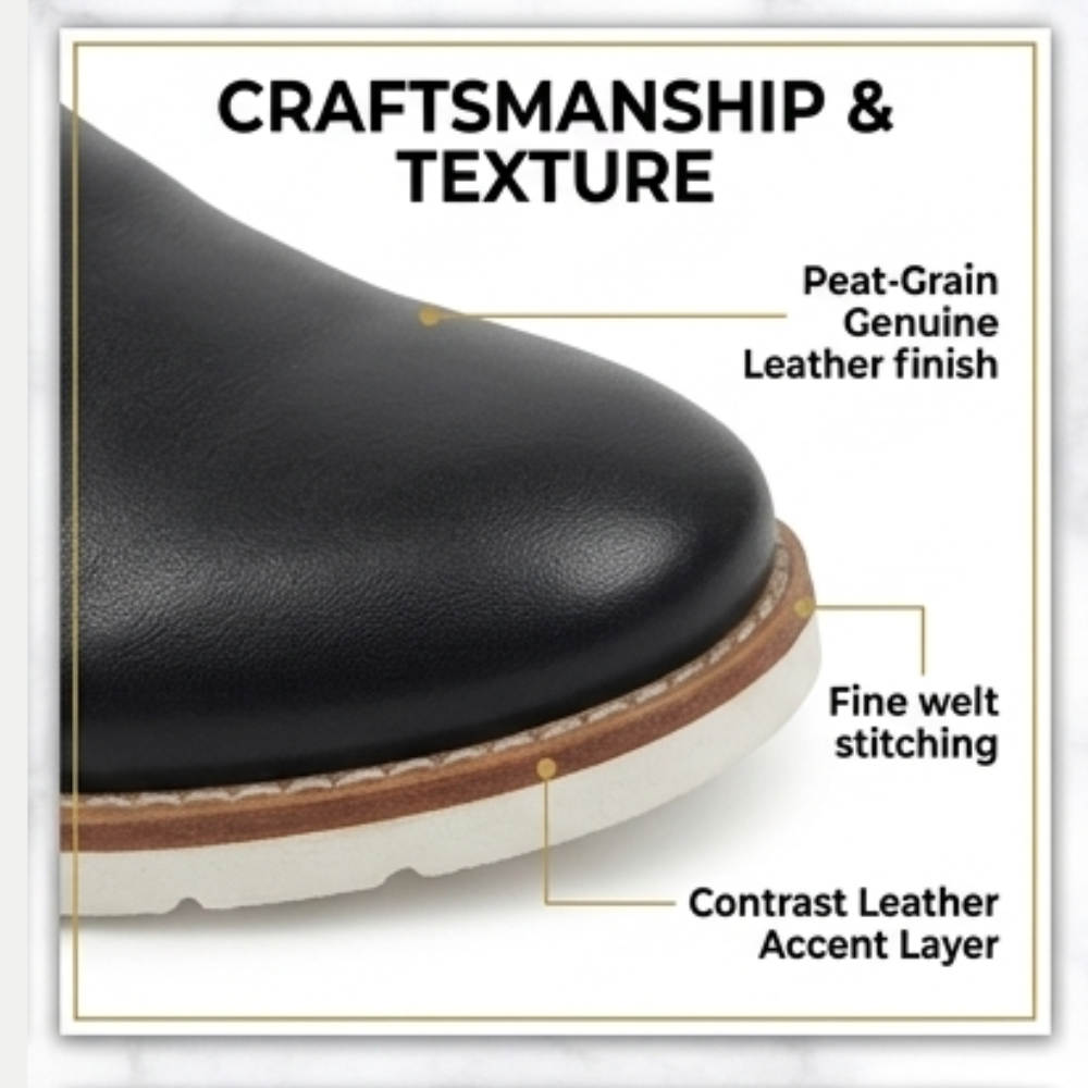 Dezire UrbanEdge Classic Leather Derby Shoes - Image 4